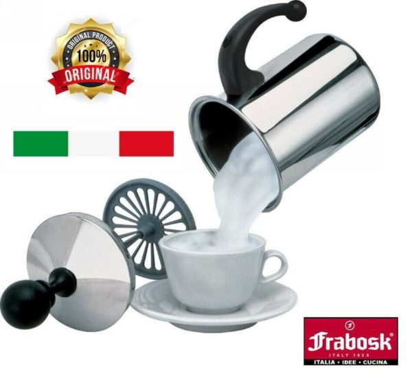 Cappuccino Creamer 3 Tazze Inox Doppio Fondo Frabo. Cod. 022119