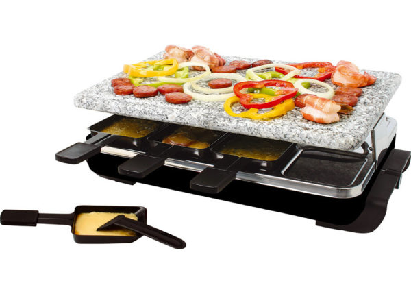 Raclette+Pietra Livigno 1200W 8 Persone Eva. Cod. 022769