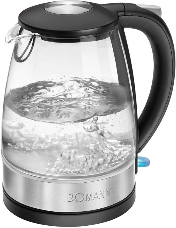 Bolliacqua 'Wk6026G' Vetro 1,7L 2200W Bomann. Cod. 025240