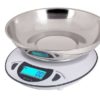 Bilancia Cucina Digitale Acciaio Inossid. Bianco 6Kg/1G  Wh. Cod. 033472