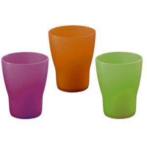 3 Bicchiere 'Fresh' Plastica 250Ml 10Cm Veca. Cod. 043133