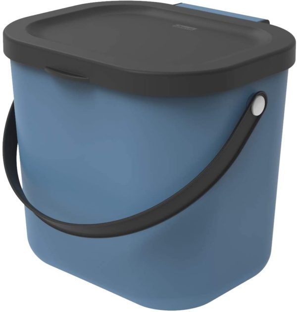 Secchio Compost Sistema Rifiuti 'Albula 6L' Blu Rotho. Cod. 046331