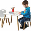 Tavolino Per Bambini Con 2 Seggiole 55X55X45Cm Kespe. Cod. 047926
