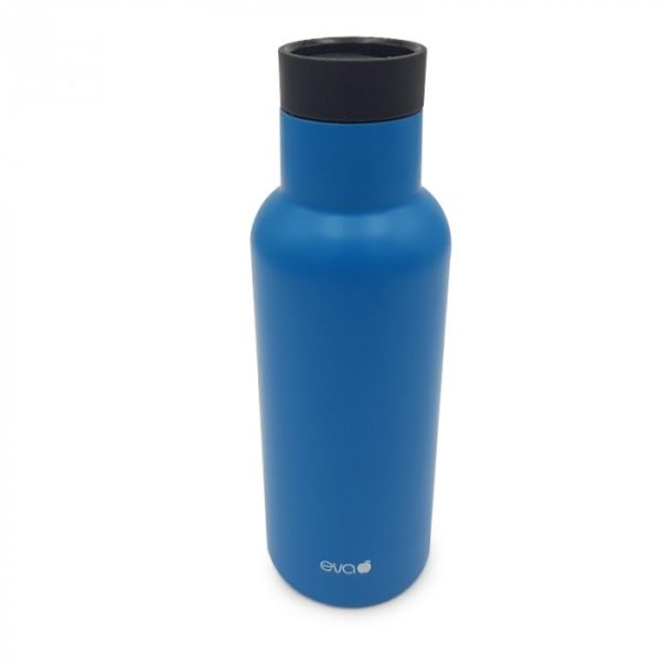 Bottiglia Isolante Blu Opaco+Tappo Automatico 450Ml Wh. Cod. 060315