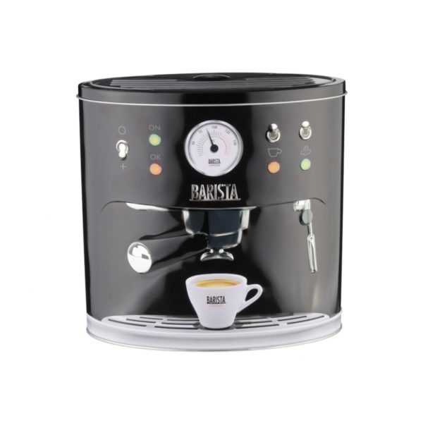 Barattolo Caffè 'Coffee Machine' Nero 21X11X21Cm Ga. Cod. 076174