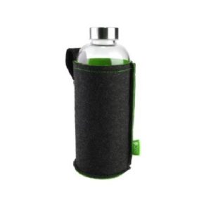 Bottiglia In Vetro+Fodera Feltro Antracite/Verde 1,0  Wh. Cod. 090422