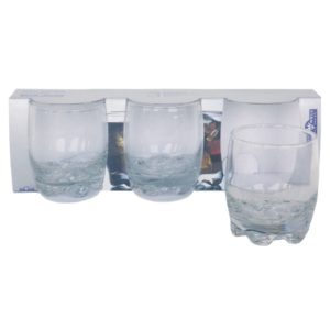 3 Bicchieri Acqua 'Selecta' Vetro 300Ml. Cod. 091147