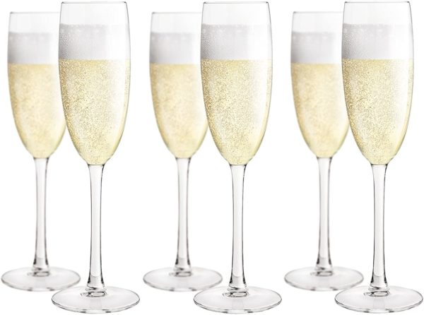6 Flute Per Champagne 'Magic' 190Ml. Cod. 091228