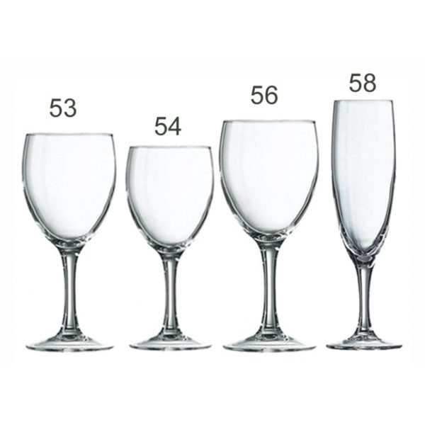Bicchiere Flute 'Elegance' Vetro 170 Ml. Cod. 091558