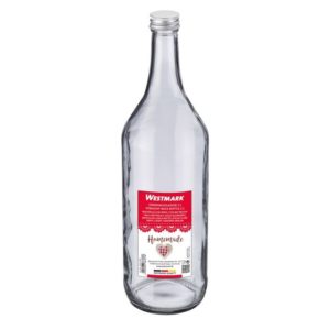 Bottiglia Vetro Collo Diritto E Tappo A Vite 1,0L West. Cod. 101023