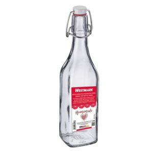 Bottiglia Vetro Con Tappo Meccanico Quadrata 500Ml. Cod. 101029